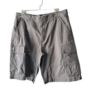Columbia Mens Olive Green 100% Cotton Cargo Shorts - Size 34